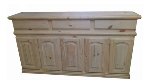 Solid Pine Modular Low Sideboard 1.80m x 1m Tall 1