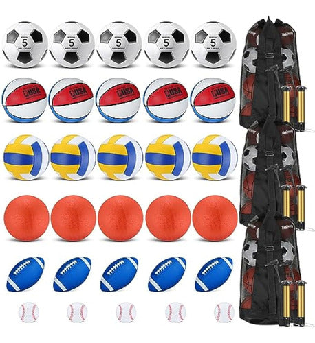 Liliful Official Size 36 Sports Balls Set 0