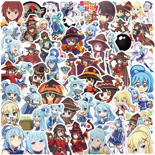 Sticker Paper Konosuba Pack of 50 Stickers 0