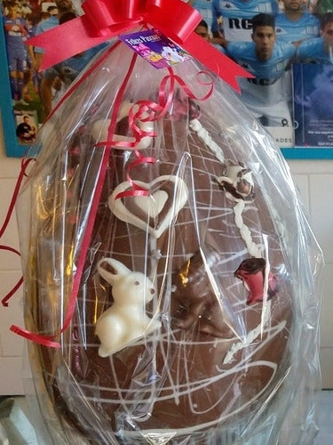 Handcrafted 3 Kg Easter Egg N° 30 Premium Chocolate 4