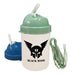 Black Mask War Helmet Water Bottle 0