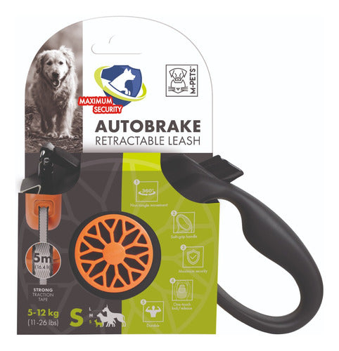 Correa Para Perro - M-pets - Autobrake Retractable - Talle S 0