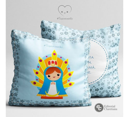 Decorative Cushions with Cheerful and Sweet Religious Illustrations 1