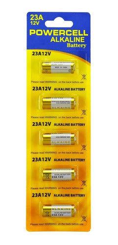 Powercell 23A 12V Alkaline Battery Pack of 5 Units 0