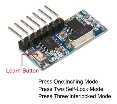 Modulo Control Remoto Inalambrico Portones Automatizaciones 3