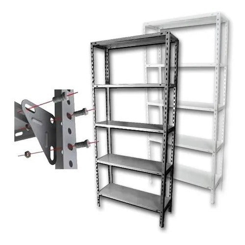 Metallic Shelving 60x90x2m 5 Shelves for 80kg Reinforced 1