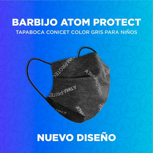 Atom Protect Black Edition Face Mask CONICET Original X10 Uni 1