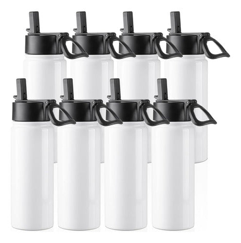 PYD Life 8 Pack Sublimation Blank 18 Oz Sports Water Bottle 0