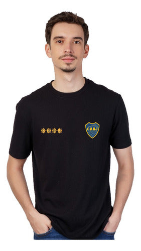 Black T-shirt - Boca Juniors - Short Sleeve Unisex - Soccer 0