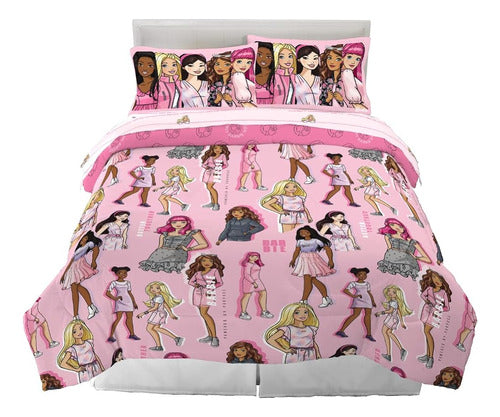 Franco Barbie Barbiecore Bedding Super Soft Edredón y Juego 0