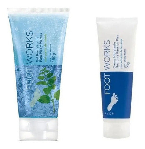 Avon Foot Works Moisturizing Night Cream + Revitalizing Gel 0