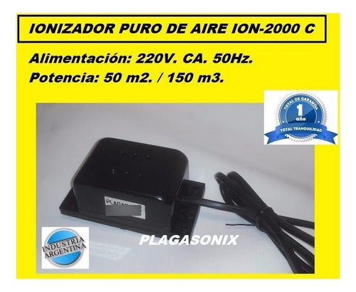 PLAGASONIX Ion-2000 C Pure Air Ionizer - Natural Anti-Anxiety Solution 2