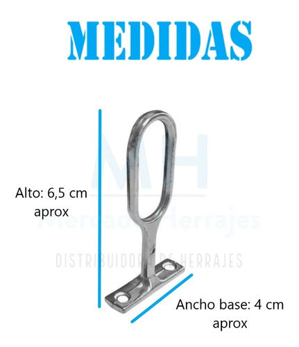 Mercado Herrajes Central Support for Oval Pipe 1