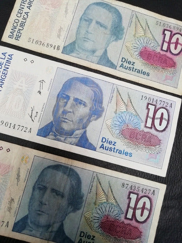 Billete De 10 Australes 2