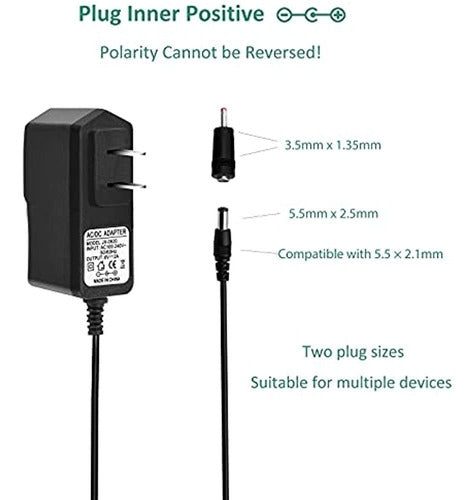 Adaptador De Ca/cc 6v 2a 1.5a 1a 0.5a Adaptador Cable De Ali 1