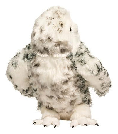 Bicho De Pelúcia Douglas Shimmer Snowy Owl Com Cabeça Articu 2