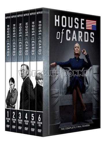 House Of Cards Pack Temporada 1 2 3 4 5 6 Dvd Serie Completa 0