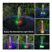 Amiaedu Solar Fountain, Powered Water 4W Pump with LED Lights 4