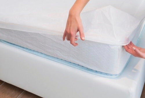 Waterproof Plastic Mattress Cover for Incontinence 1 1/2 Plaza 1