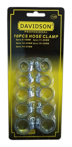 Juego Abrazaderas 10 Pcs 8 / 27 Mm - Electroimporta - 0