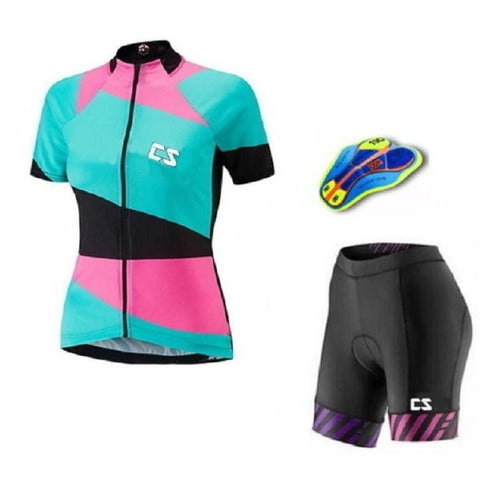 Cs Sport High Quality Gel Cycling Set - Free Shipping 0