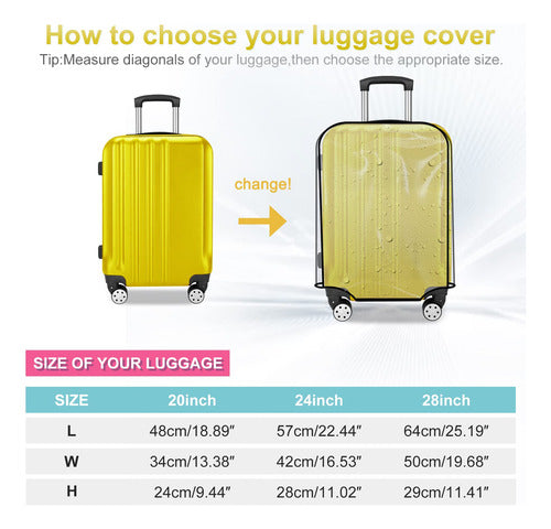 Jzrsuitcase Waterproof Suitcase Protectors for 50/60/71/76 cm 5