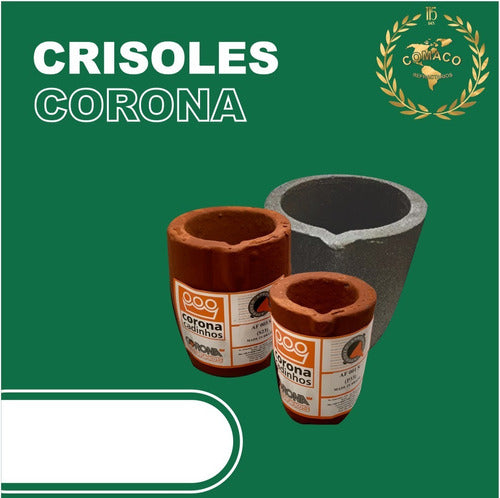 Crisol Corona Ccaf 025 Para Aluminio. Fundición 1