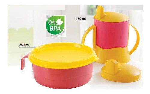 Tupperware® 0% BPA 150ml Cup with Handles + 250ml Tupperkids Bowl Set 1