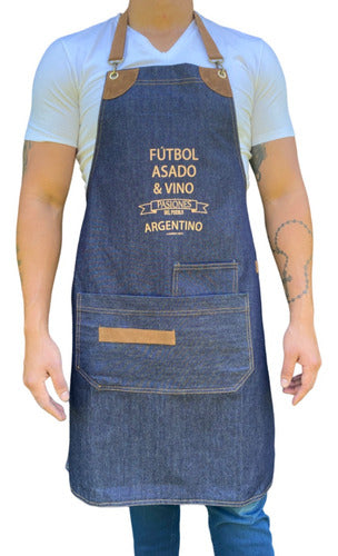 Jean Kitchen Apron Unisex for Grilling and Cooking 16