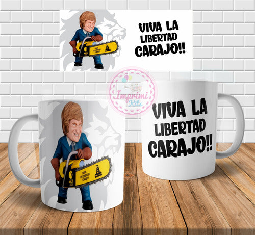 Imprimi Kits Javier Milei Motosierra Sublimation Mug Templates 0