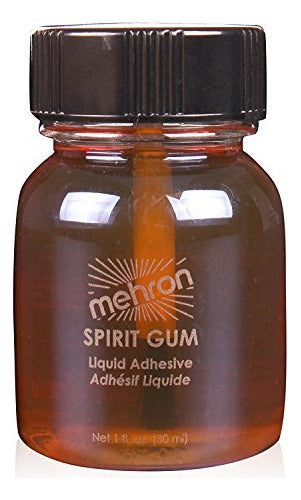 Mehron Matte Spirit Gum Adhesive wBrush 0