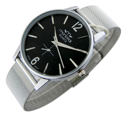 Montreal ML1770 Men’s Watch Metal Case Stainless Steel Mesh 0