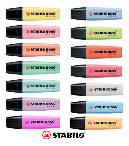 X6 Stabilo Boss Pastel Highlighters - Choose Your Colors 2