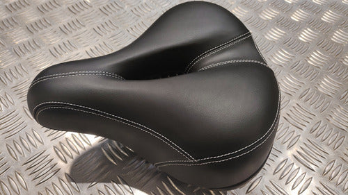 TopMega Anti-Prostatic Beach Cruiser Seat - Men's Ergonomic Leather Bicycle Saddle 3