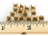 Charm Central Nailheads / Spots / Studs - 6mm Round L, Gold - 100u 1