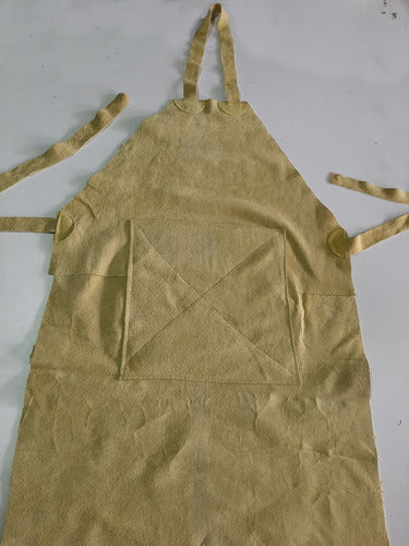 Leather Welding Apron with Lead Rubber Reinforcement 2