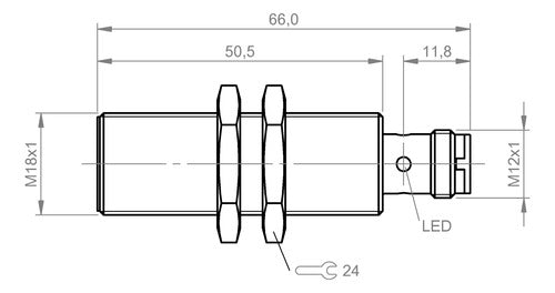 Sensor Inductivo M18 Pnp Nc Conector M12 Balluff- Bes03rp 1