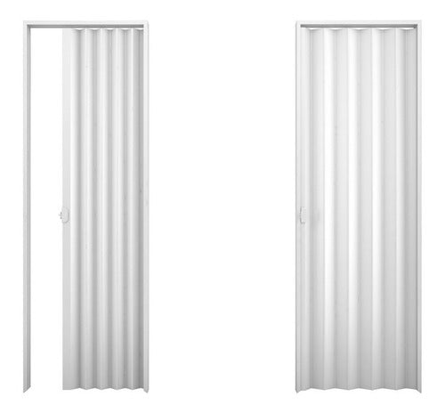 Plasbil Folding PVC Accordion Door 120cm White Offer 0