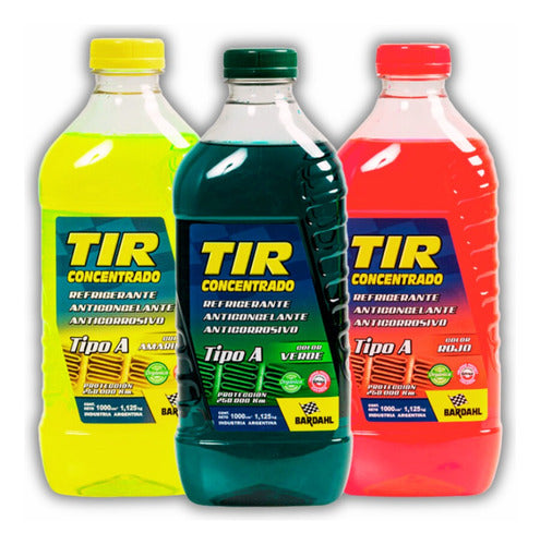 Bardahl Tir Kit 3 Antifreeze Coolants X 1L 0