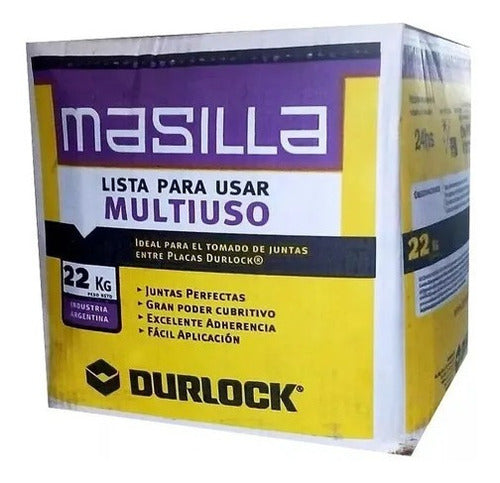 Masilla Durlock 22 Kg Para Placas De Yeso Lista Para Usar 0