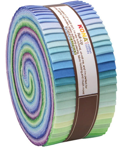 Robert Kaufman Rollo De Tiras Kona Solids Palette Sunset De 15,24 Cm De Anc 0