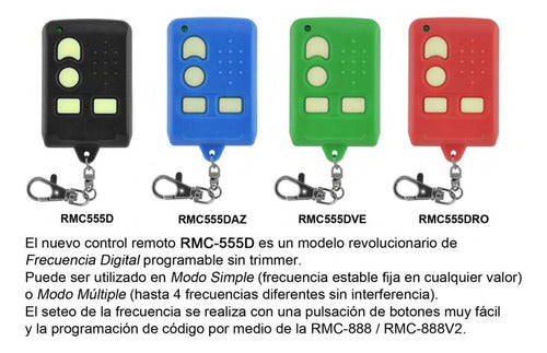 Remocon Control Remoto Porton Rmc555 Para Lavandera Copia En El Acto 1