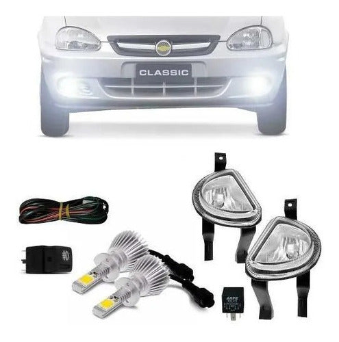 Kit Faros Camineros Corsa Classic Hatch 00 A 10 Com Xenon 0