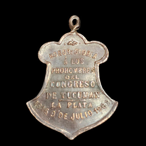 Medalla Congreso De Tucumán Prohombres Año 1903  - 593 1