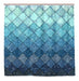 Alaza Royal Blue Mermaid Shower Curtain 2