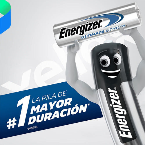 2 X Pilas Litio Aa Energizer Ultimate Lithium L91 San Martin 4