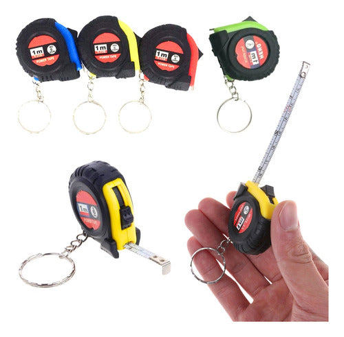 Nail Vinyl's Souvenir Retractable Tape Measure Keychain - 100 Pack 1