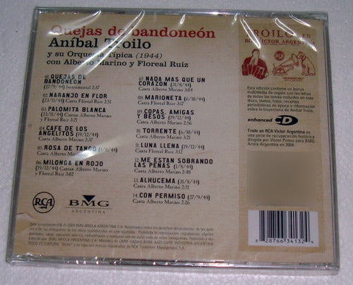 Anibal Troilo Quejas De Bandoneon 1944 Cd Sellado / Kktus 1