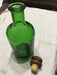 Antiguo Botellón Verde Con Tapón Madera Y Corcho 2