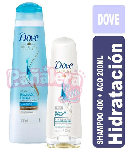 Dove Hidratación Intensa  Shampoo 400+ Acondicionador 200ml 0